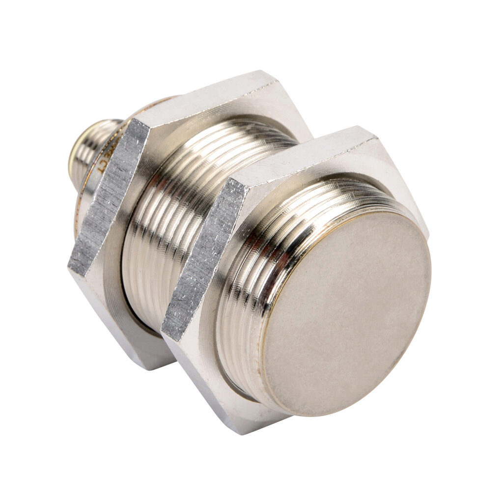 PTW2-AP-3H - ProSense inductive proximity sensor, tubular, 30mm diameter x 50mm body, stainless steel housing, PNP, N.O. output, 15mm sensing distance, flush, 50 Hz switching frequency, IP65 IP66 IP67 IP68 IP69K, 4-pin M12 quick-disconnect.