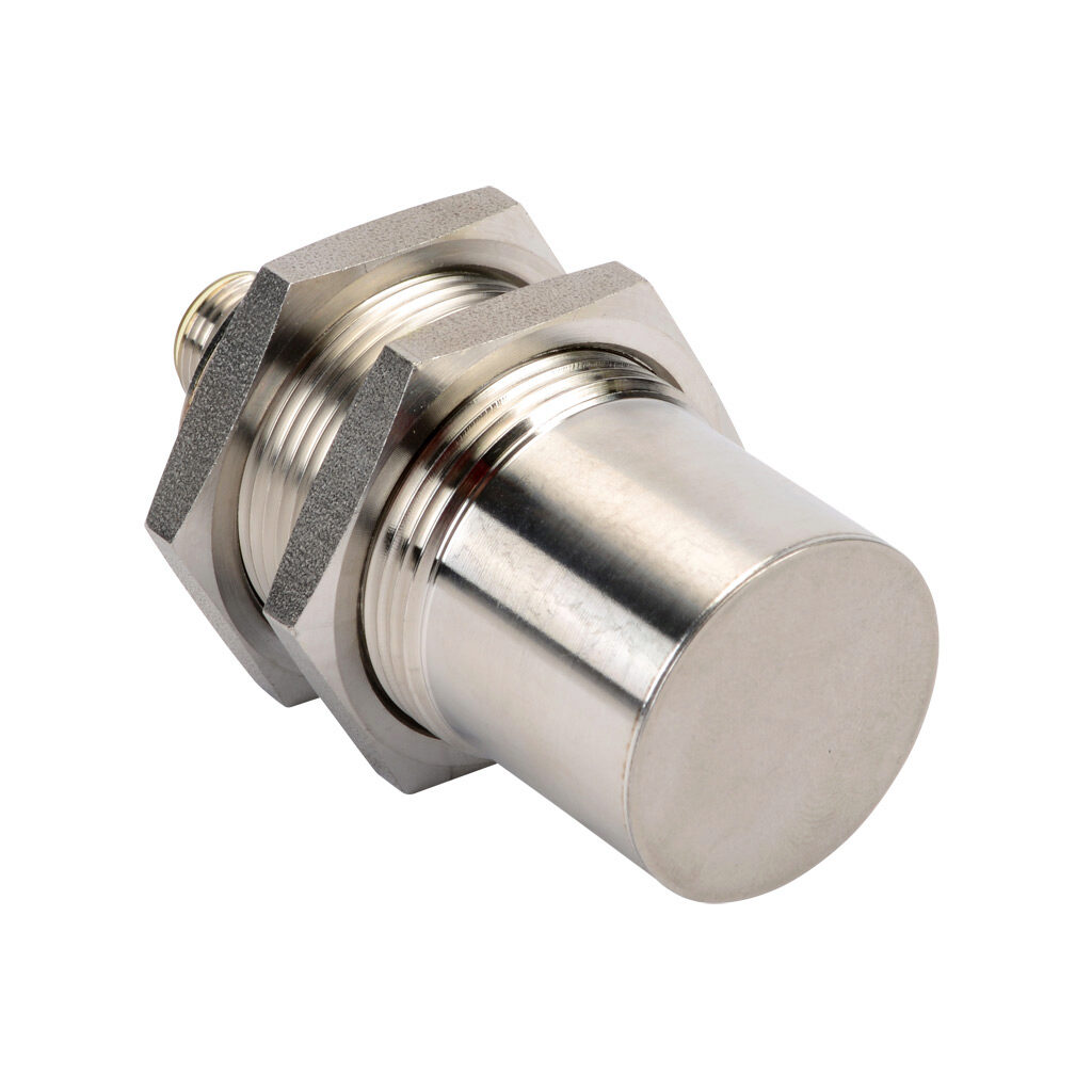 PTW2-AP-4H - ProSense inductive proximity sensor, tubular, 30mm diameter x 65mm body, stainless steel housing, PNP, N.O. output, 25mm sensing distance, non-flush, 100 Hz switching frequency, IP65 IP66 IP67 IP68 IP69K, 4-pin M12 quick-disconnect.