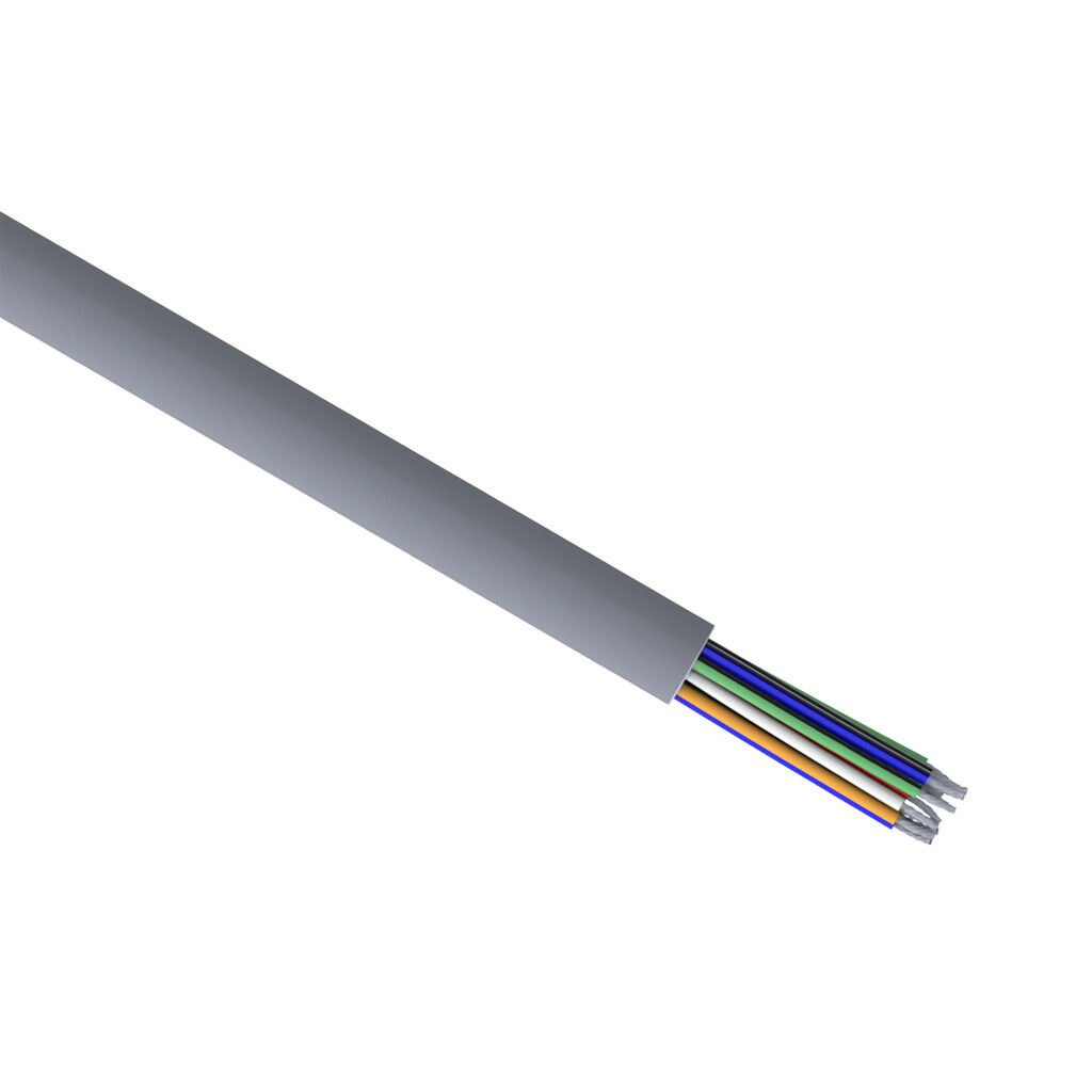 Q4125-1 - Quabbin control and signal cable, unshielded, 15 conductors, 18 AWG, 16-stranded, tinned copper, PVC conductor insulation material, PVC jacket, gray, cut to length.