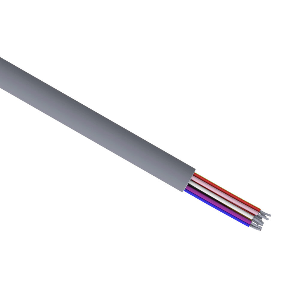 Q7165-1 - Quabbin control and signal cable, unshielded, 15 conductors, 22 AWG, 7-stranded, tinned copper, PVC conductor insulation material, PVC jacket, gray, cut to length.