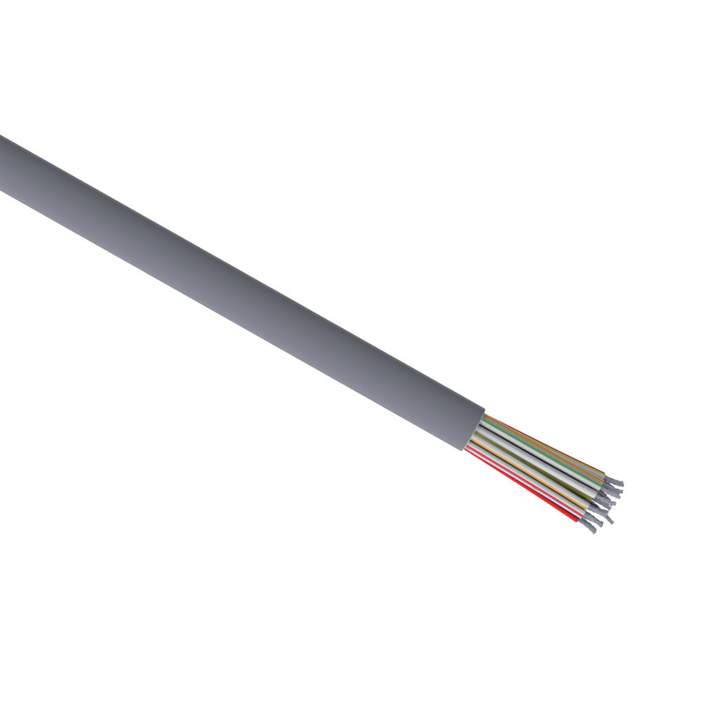 Q7175-1 - Quabbin control and signal cable, unshielded, 25 conductors, 22 AWG, 7-stranded, tinned copper, PVC conductor insulation material, PVC jacket, gray, cut to length.