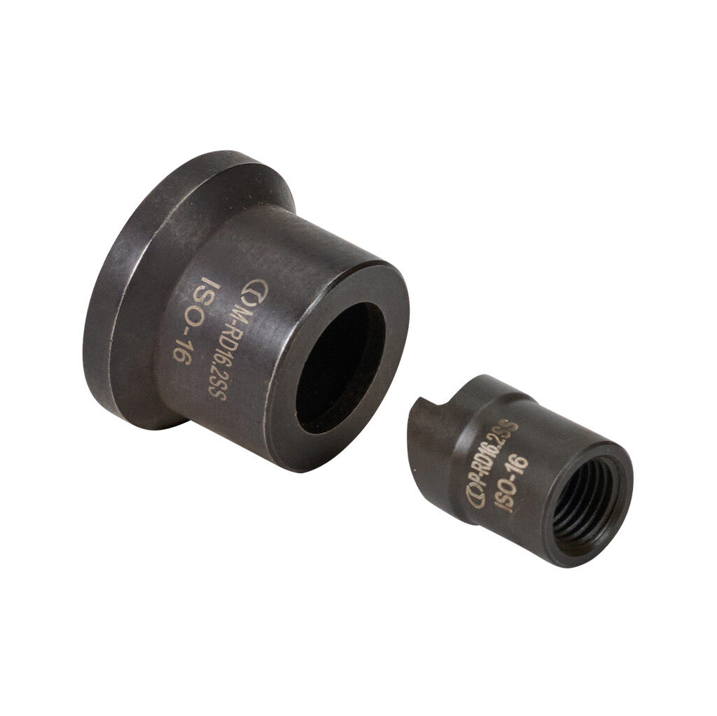 RD16.2SS - Cembre knockout punch and die, ISO-16. For use with 7/16in draw stud. Punch and die included.