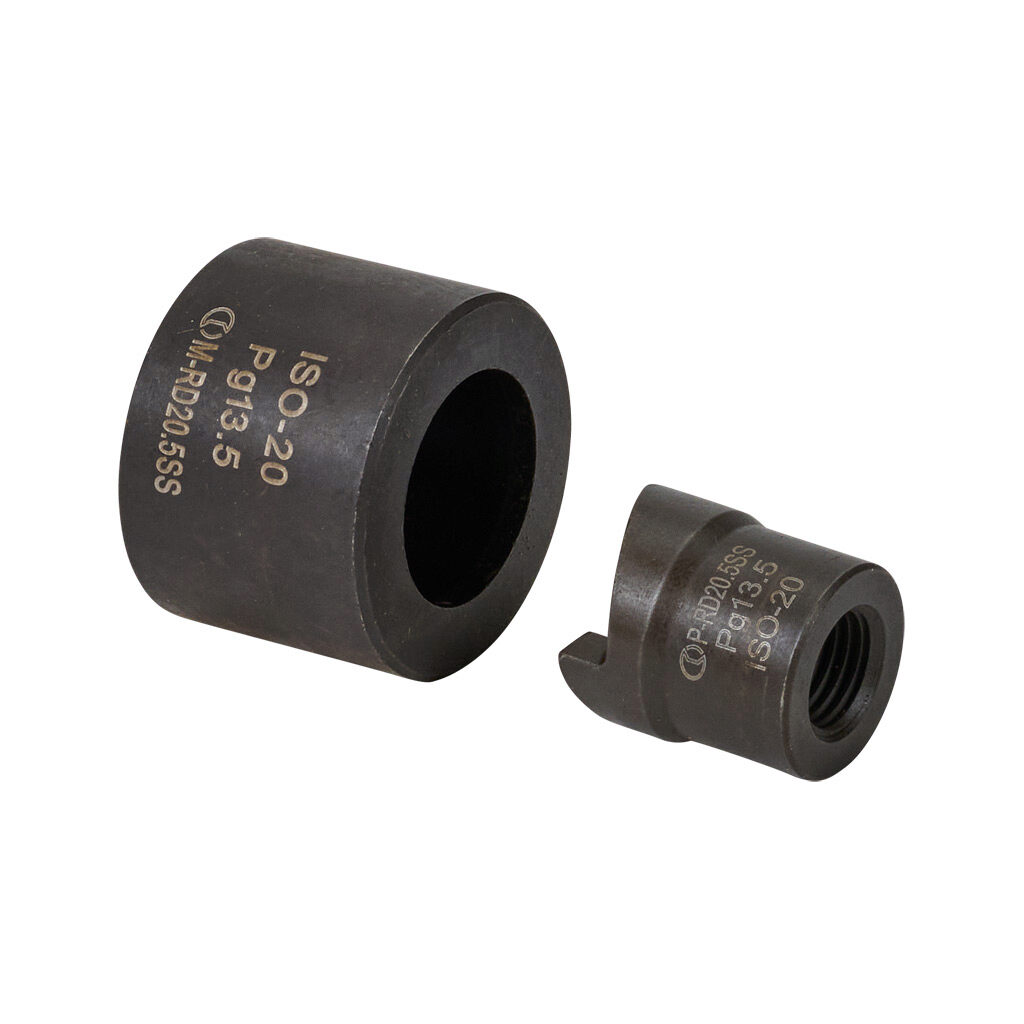 RD20.5SS - Cembre knockout punch and die, PG13.5. For use with 7/16in draw stud. Punch and die included.