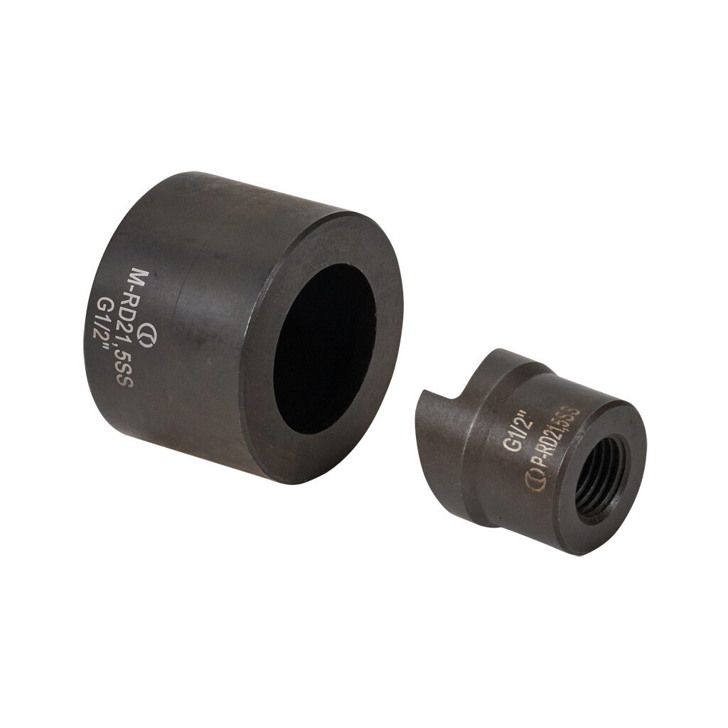 RD21.5SS - Cembre knockout punch and die, 21.5mm. For use with 7/16in draw stud. Punch and die included.
