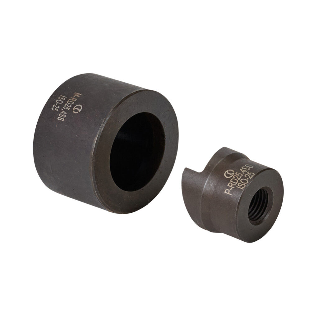 RD25.4SS - Cembre knockout punch and die, ISO-25. For use with 7/16in draw stud. Punch and die included.
