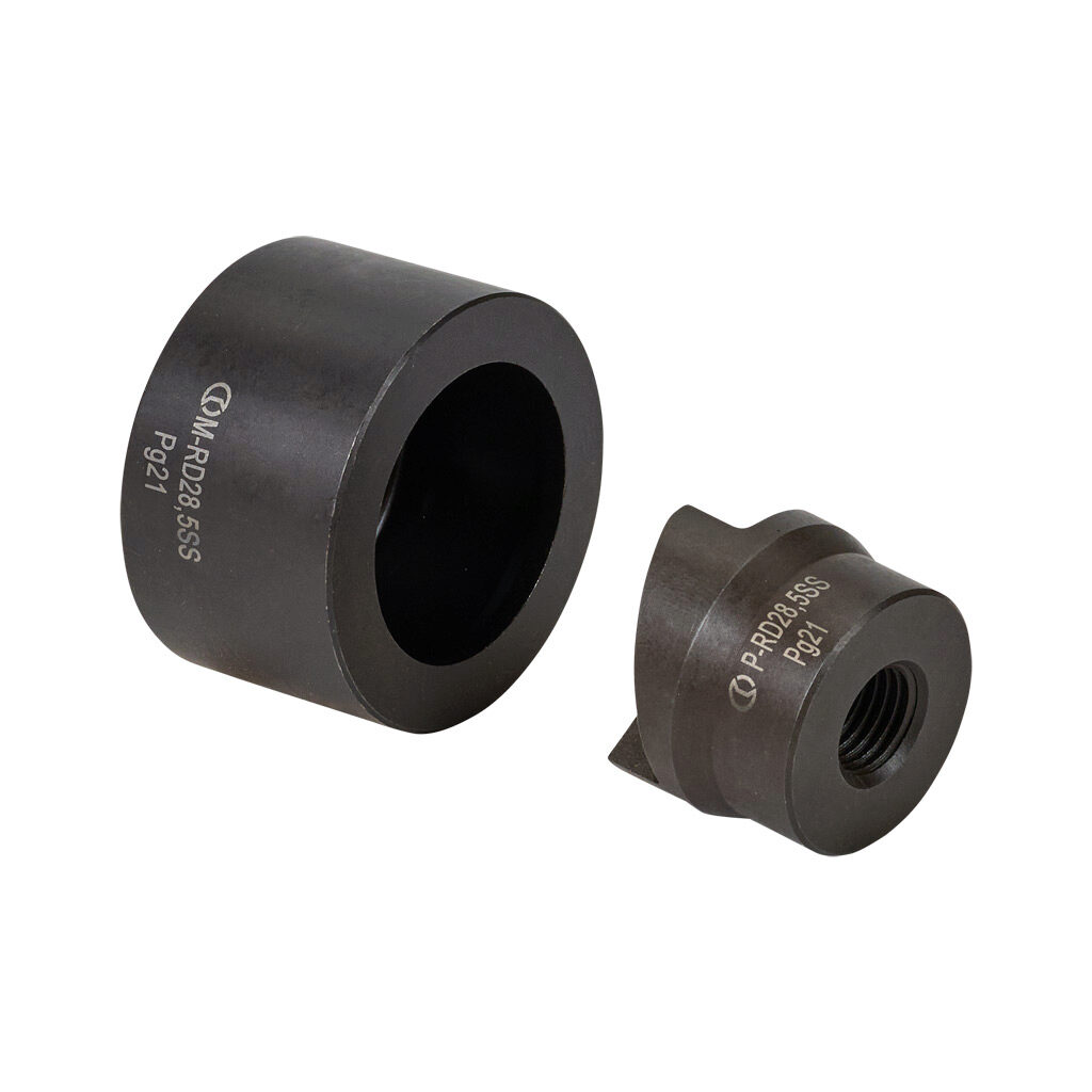 RD28.5SS - Cembre knockout punch and die, 3/4in conduit. For use with 7/16in draw stud. Punch and die included.