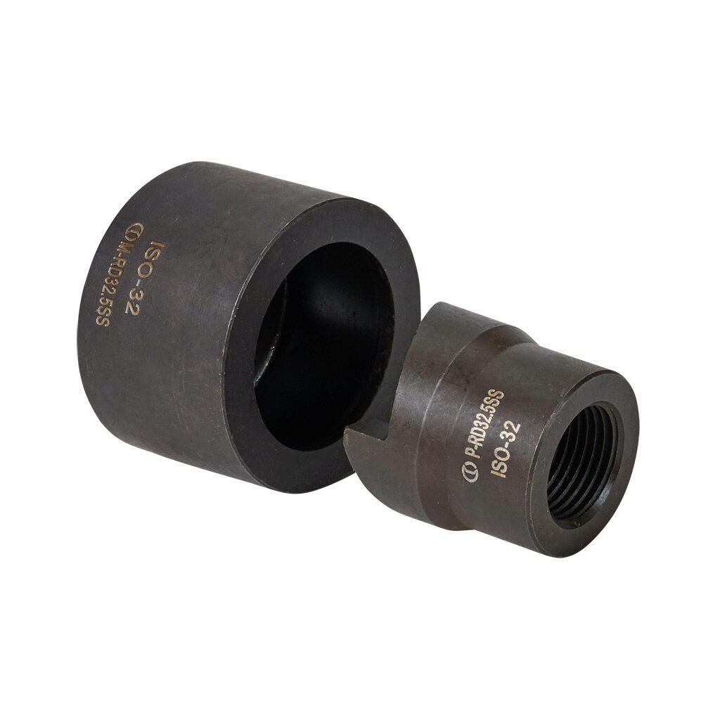RD32.5SS - Cembre knockout punch and die, ISO-32. For use with 3/4in draw stud. Punch and die included.