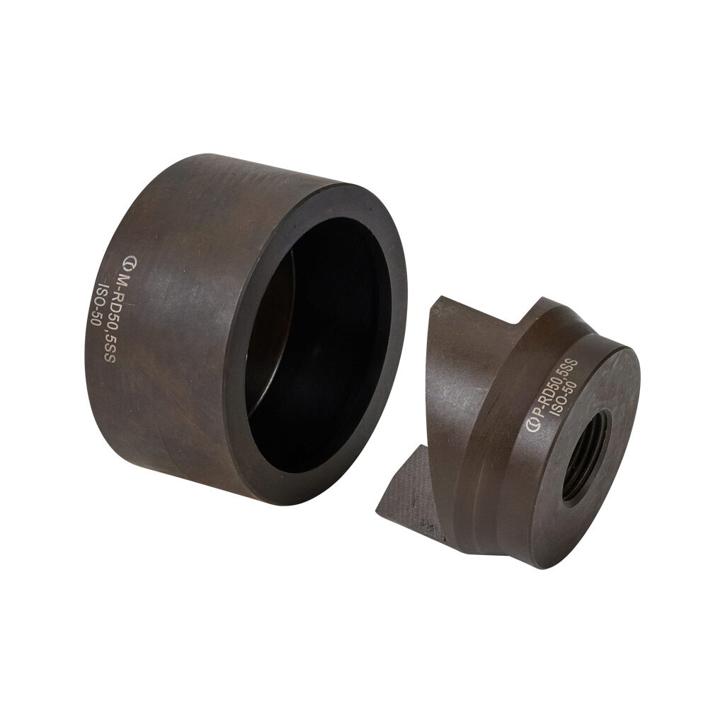 RD50.5SS - Cembre knockout punch and die, 1-1/2in conduit. For use with 3/4in draw stud. Punch and die included.