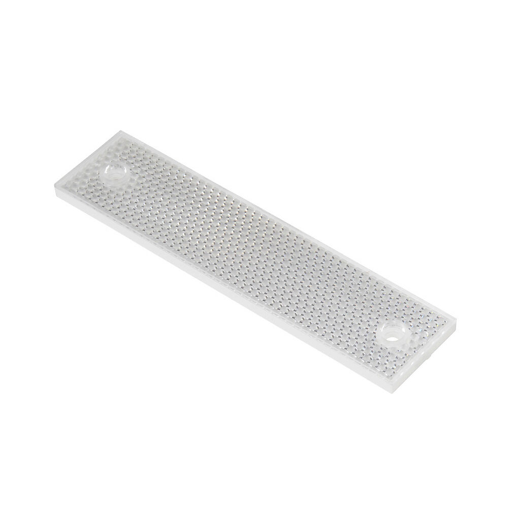 RL106G-1 - Micro Detectors reflector, rectangular, 182mm x 42mm. For use with polarized reflective photoelectric sensors.
