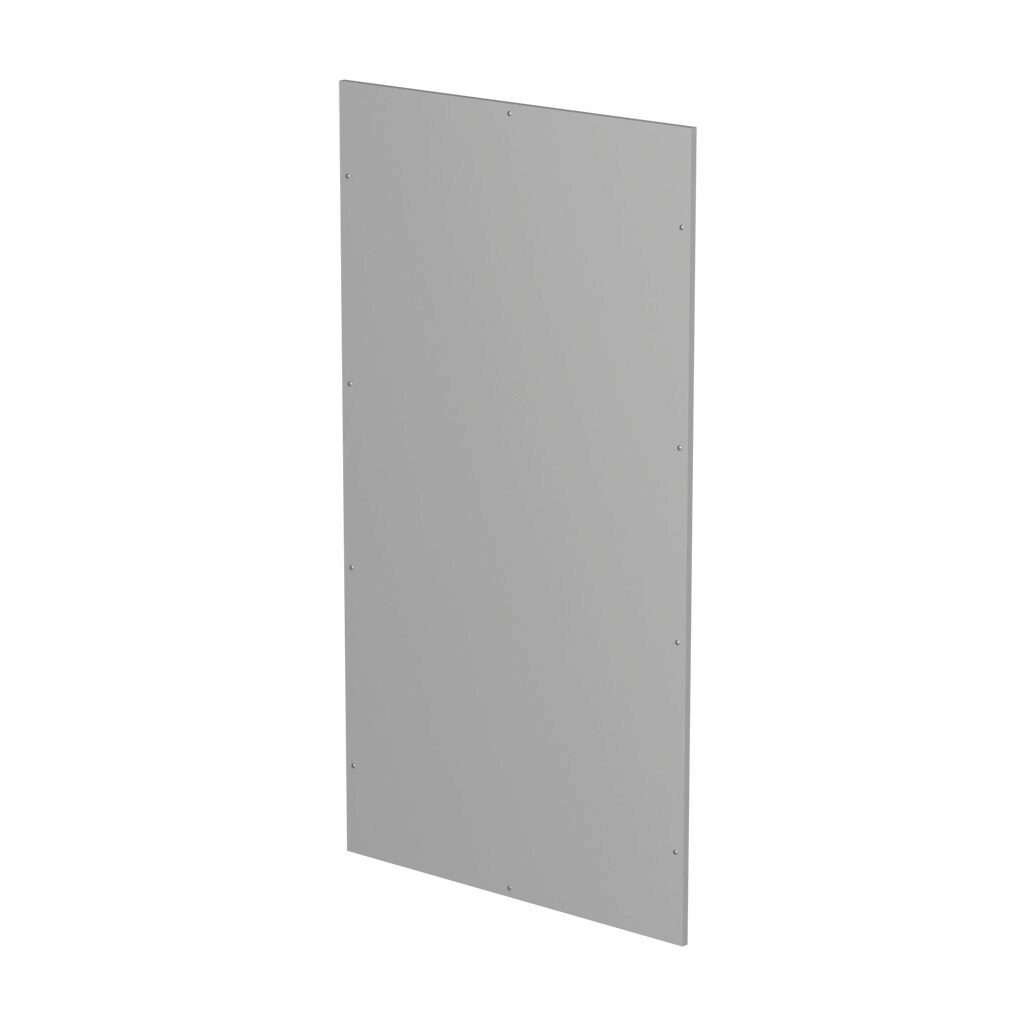 RPE22C - Quadritalia OK series rear exterior panel, 2200 x 1200mm (HxW), carbon steel, RAL 7035 light gray, powder coat finish.