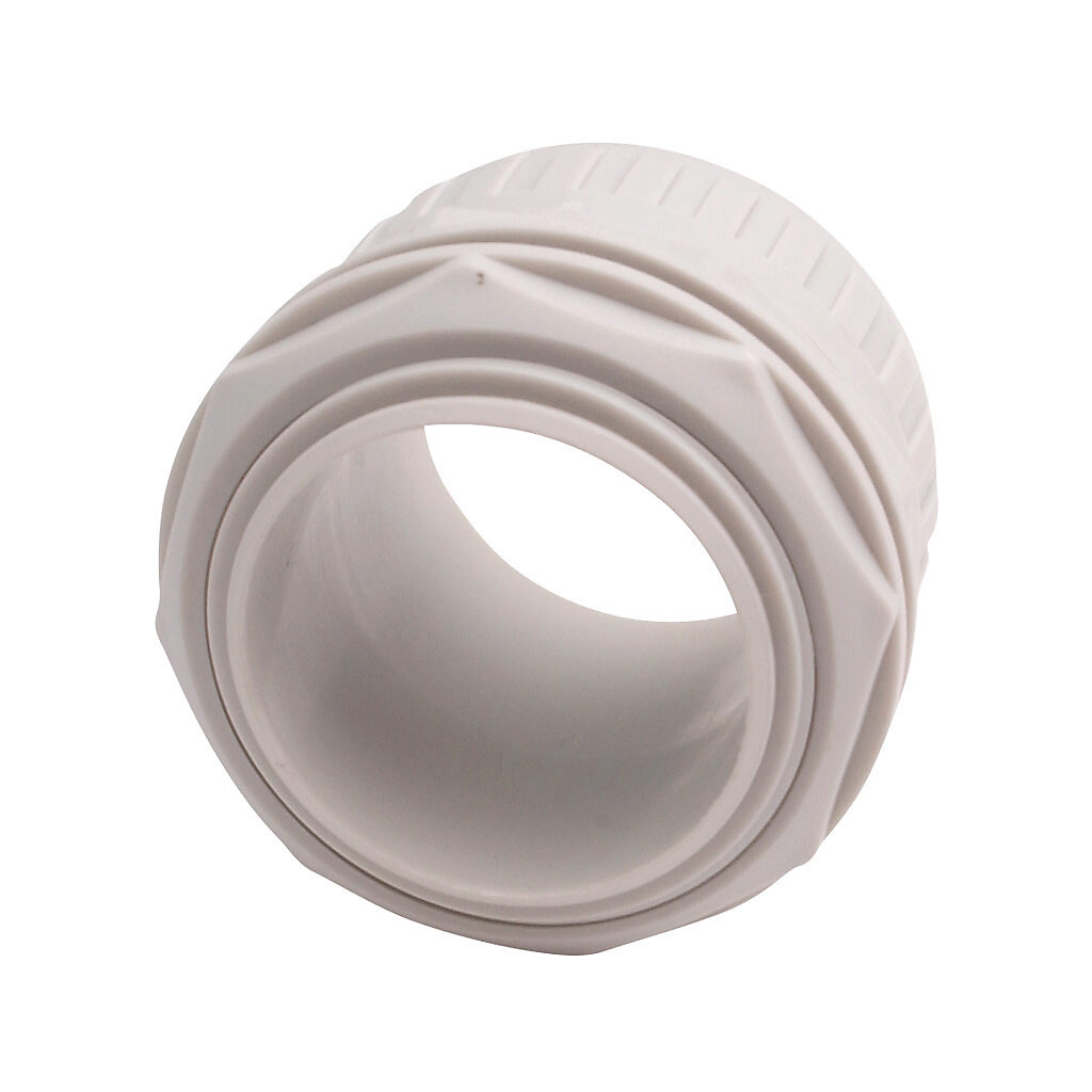 RPS-50G - Iboco RPS fitting, straight, compression, 2in tubing size, G2 BSPP male thread, insulated, gray. Package of 5. For use with I-Flex electrical tubing. Seal gaskets included.