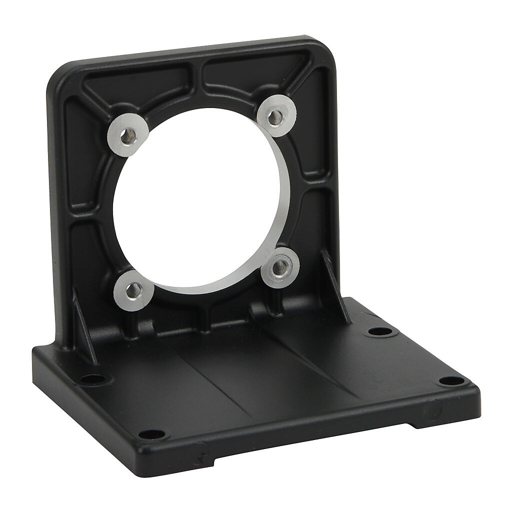 RT-11D - JTEKT right angle bracket, metal. For use with JTEKT TRD-GK series encoders. Mounting hardware included.