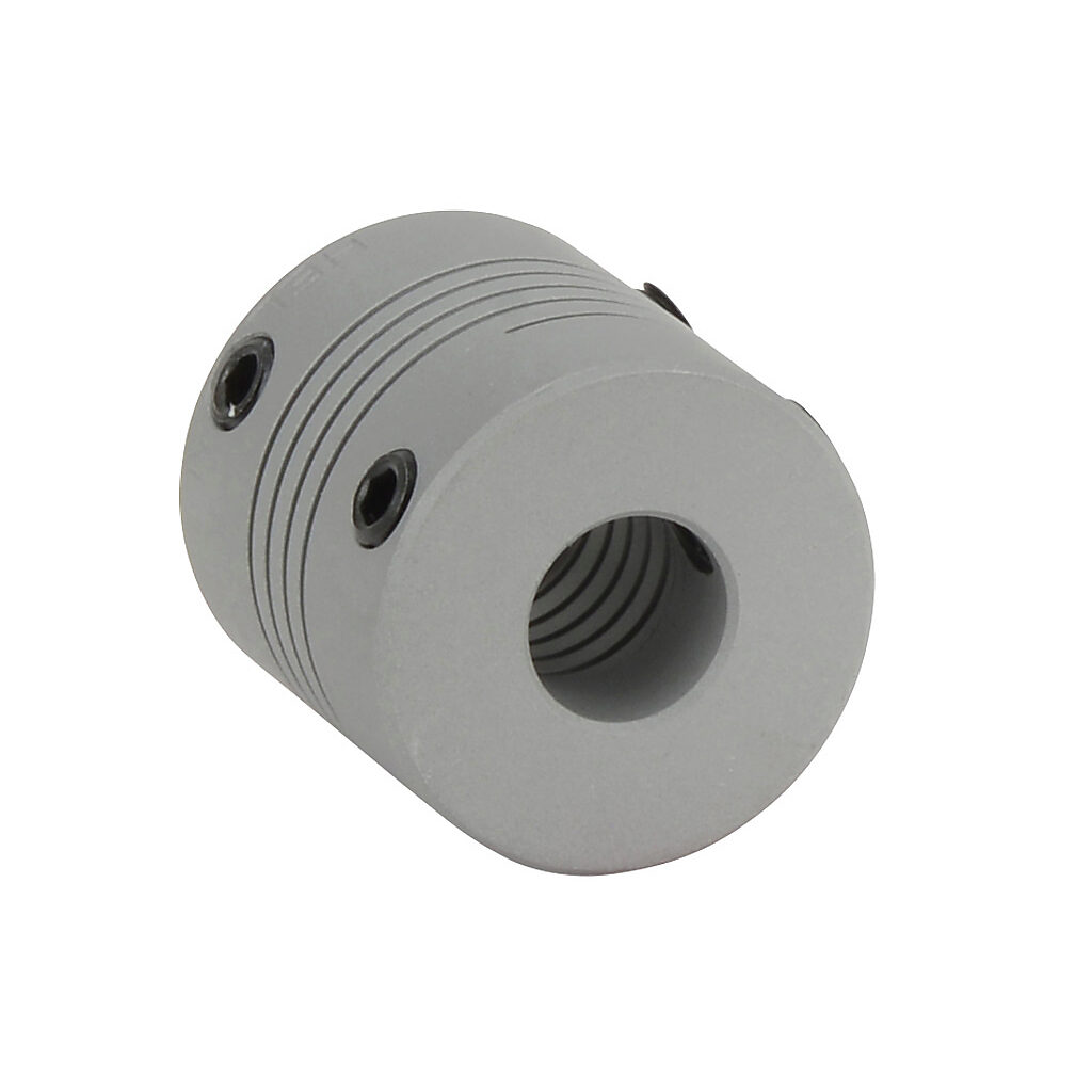 RU-100D - JTEKT encoder coupling, servo-beam, 10mm bore, aluminum alloy body, setscrew. For use with JTEKT TRD-GK series encoders.
