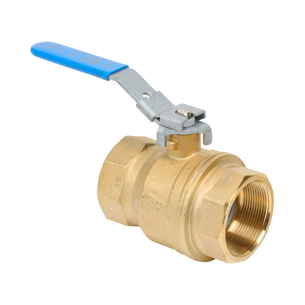 S95I45 - RuB S95 manual ball valve, 2-port (2-way), 2-position, lockable rotary lever, 2in female NPT inlet(s), 2in female NPT outlet(s), Cv=206.8.