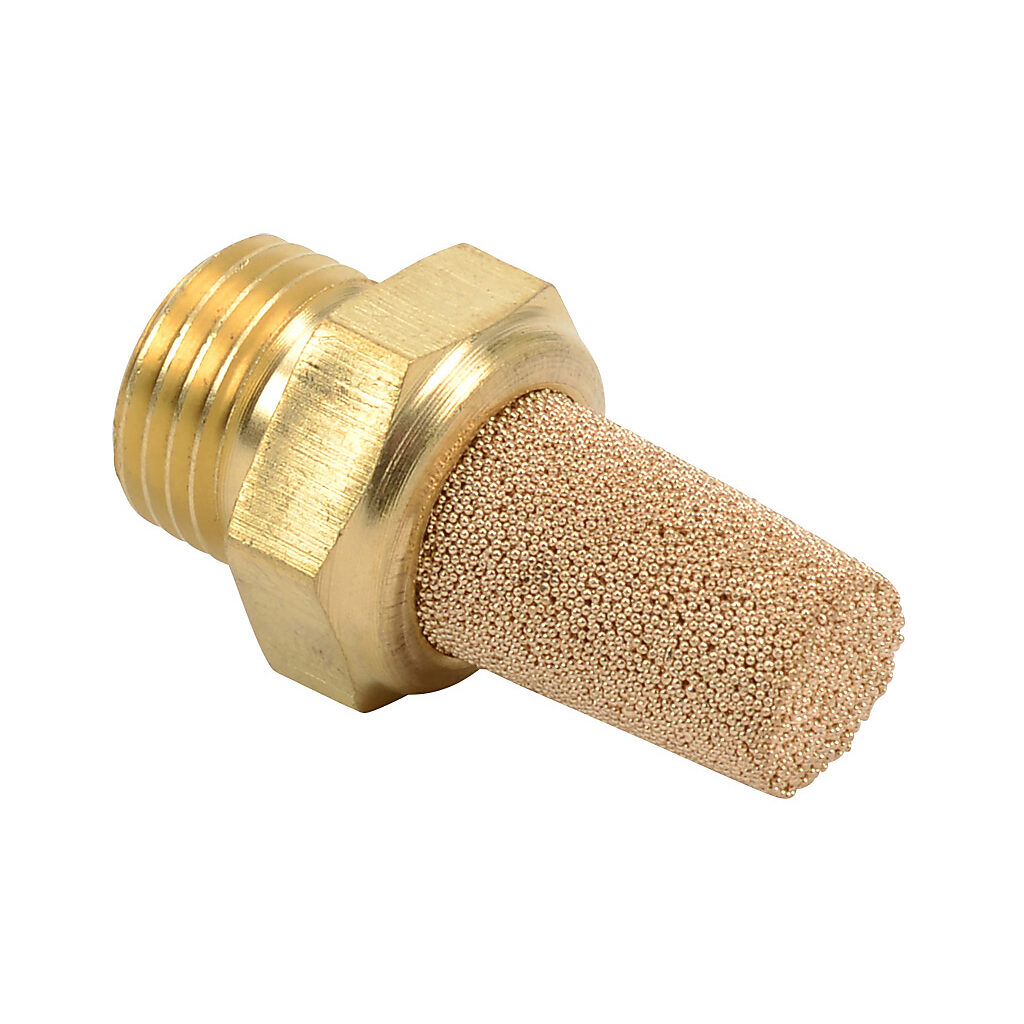SBC-18R - NITRA pneumatic exhaust silencer, sintered bronze, cone, R1/8 male BSPT. Package of 2.