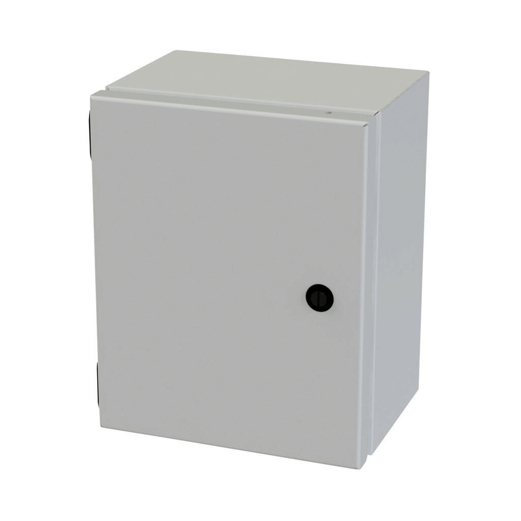 SCE-10086ELJLG - Saginaw Enviroline Junction series enclosure, NEMA 3R/4/12/13, 10 x 8 x 6in (HxWxD), wall mount, carbon steel, RAL 7035 light gray, powder coat finish, single-door, 1/4-turn semi-flush latch.