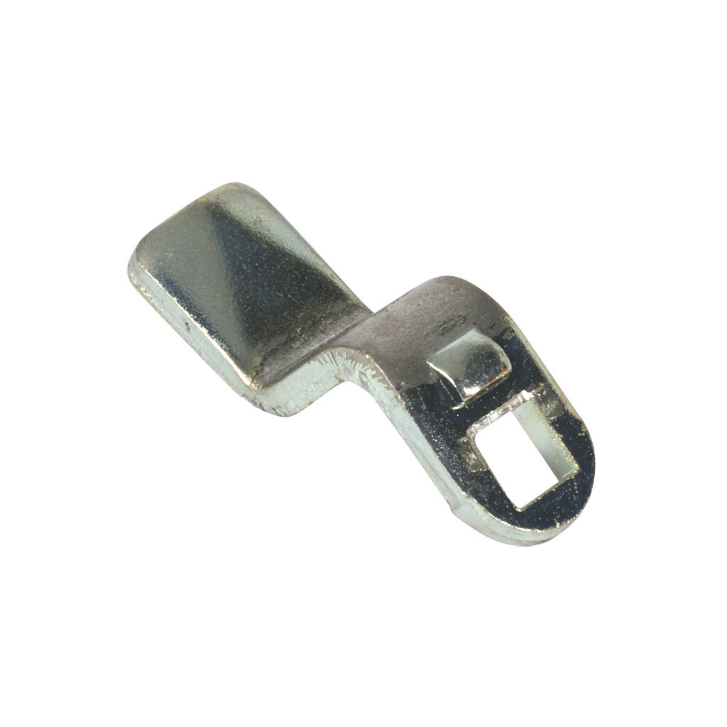 SCE-105419 - Saginaw 28mm latch cam, replacement, carbon steel, plated zinc finish. For use with Series 14 console top with SCE-MINxxxx miniature 1/4-turn latches.
