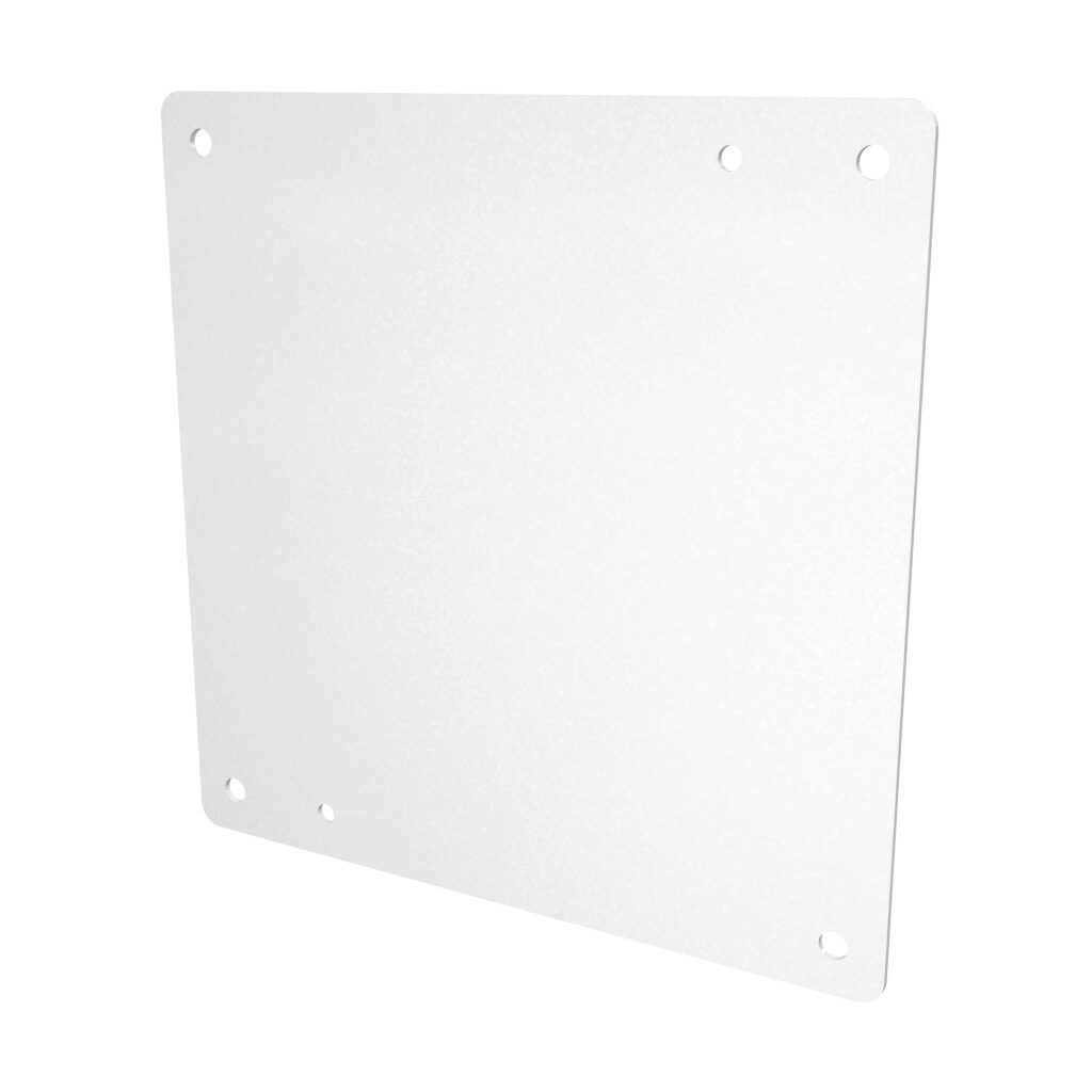 SCE-10N10MP - Saginaw subpanel, carbon steel, white, powder coat finish. For use with SCE-10N1004LP and SCE-10N1006LP enclosures.