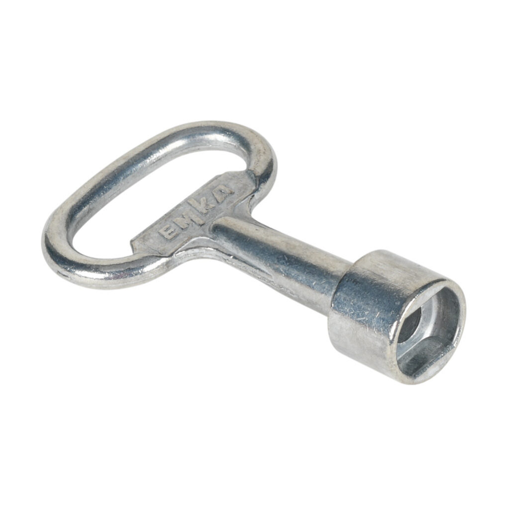 SCE-116398 - Saginaw sanitary 1/4-turn key, replacement, die-cast zinc. For use with Saginaw SCE-xxKxxxxSSST sanitary enclosures.