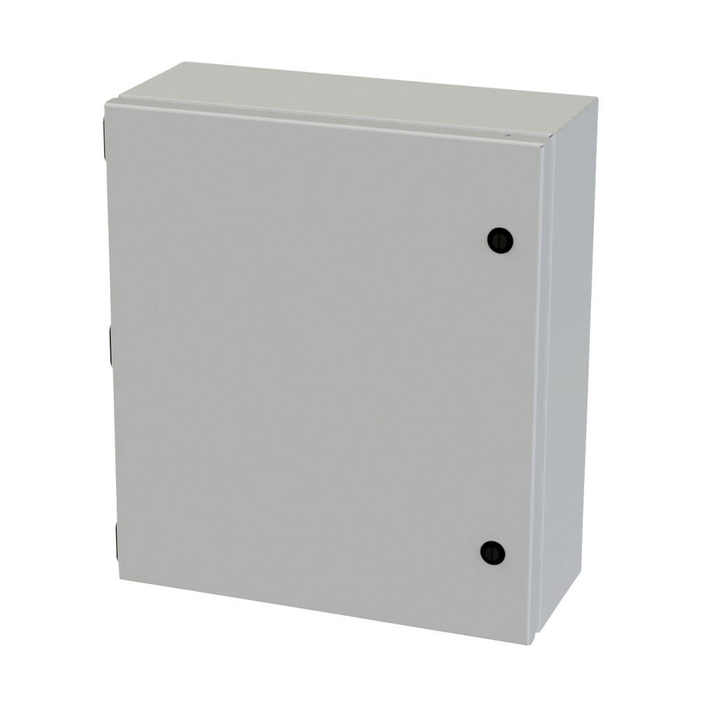 SCE-1614ELJLG - Saginaw Enviroline Junction series enclosure, NEMA 3R/4/12/13, 16 x 14 x 6in (HxWxD), wall mount, carbon steel, RAL 7035 light gray, powder coat finish, single-door, 1/4-turn semi-flush latch.