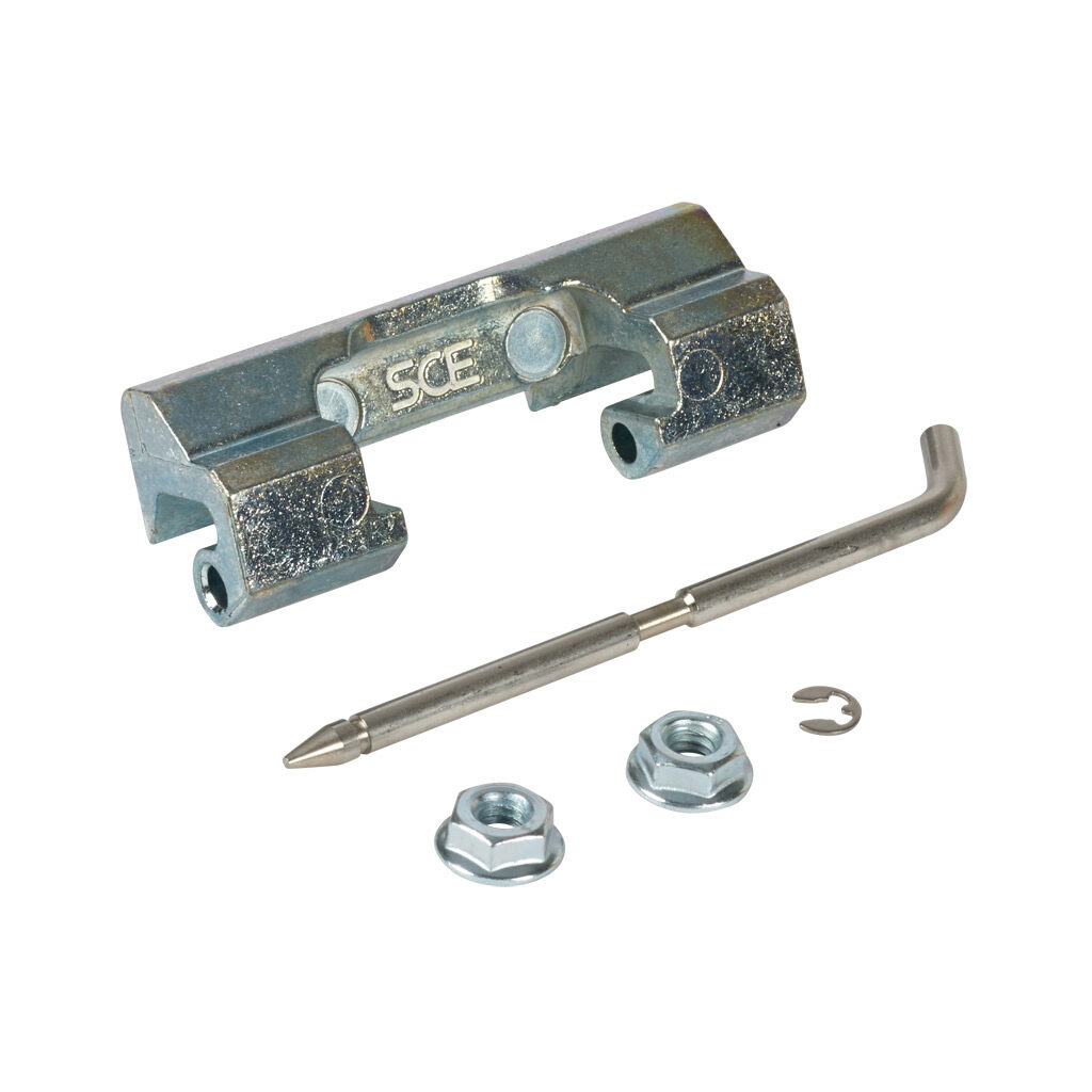 SCE-3916 - Saginaw large concealed hinge, replacement, carbon steel. Hinge, pin and clip included.