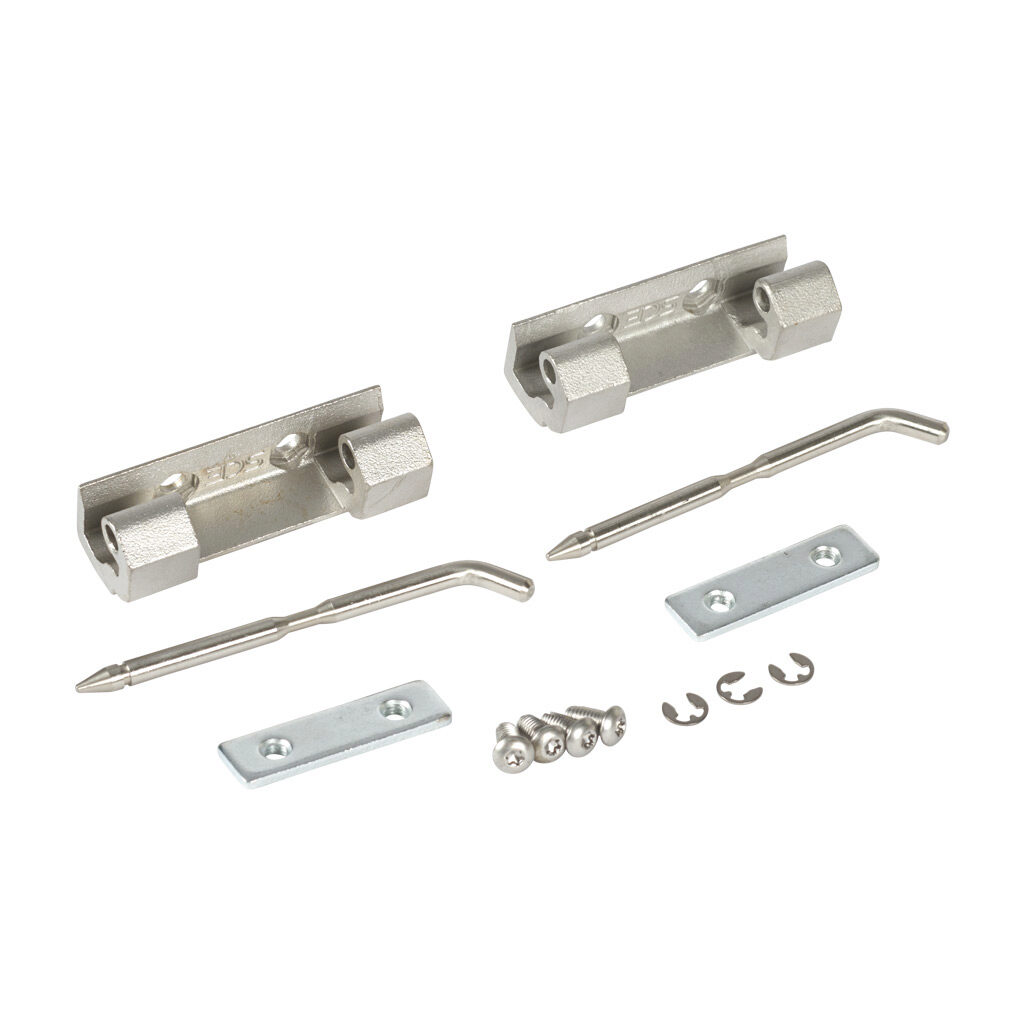 SCE-3918SS - Saginaw small concealed hinge, replacement, 304 stainless steel. Package of 2. Hinge, pin and clip included.