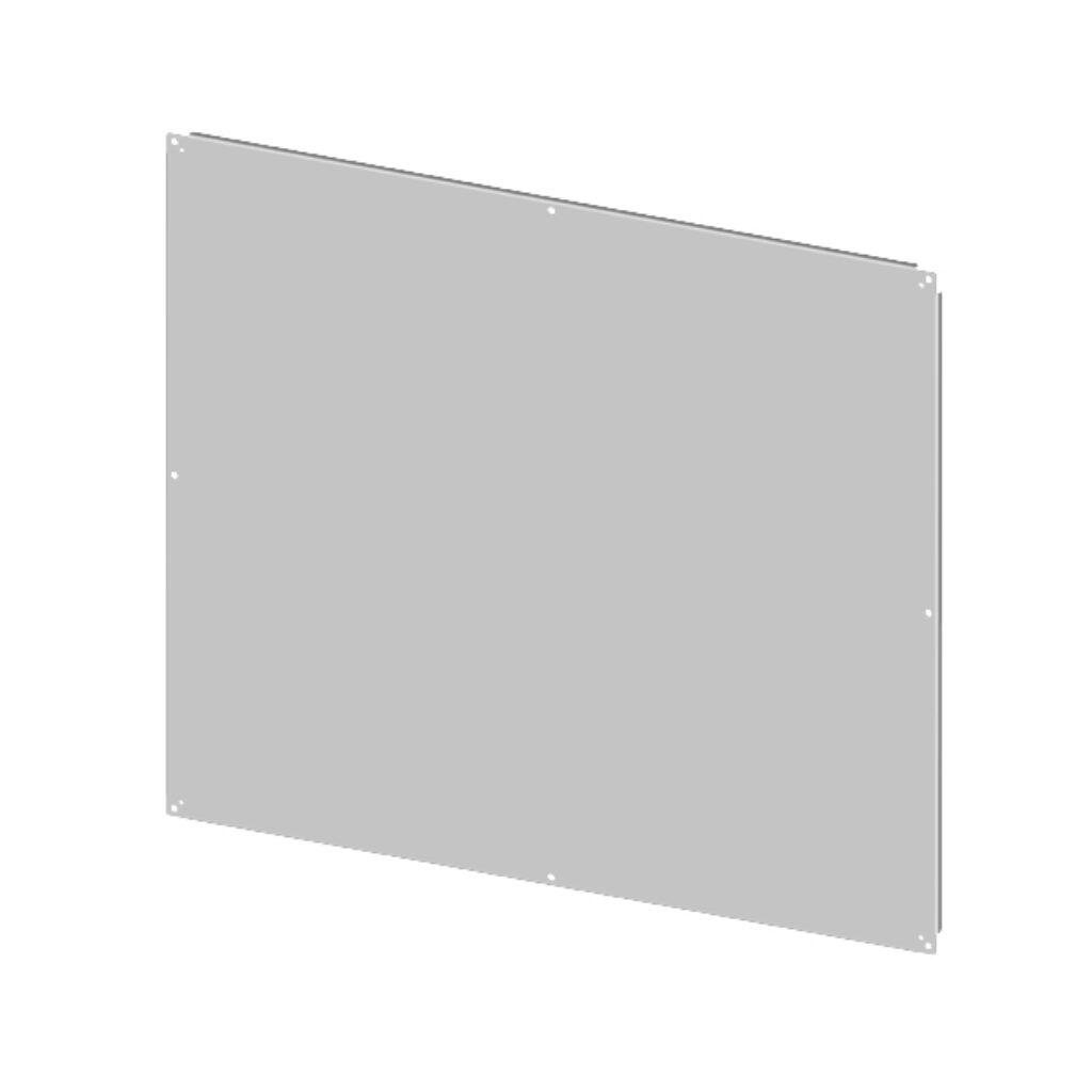 SCE-90P72F1GALV - Saginaw subpanel, galvanized steel. For use with 90 x 72in (HxW) Saginaw freestanding enclosures.