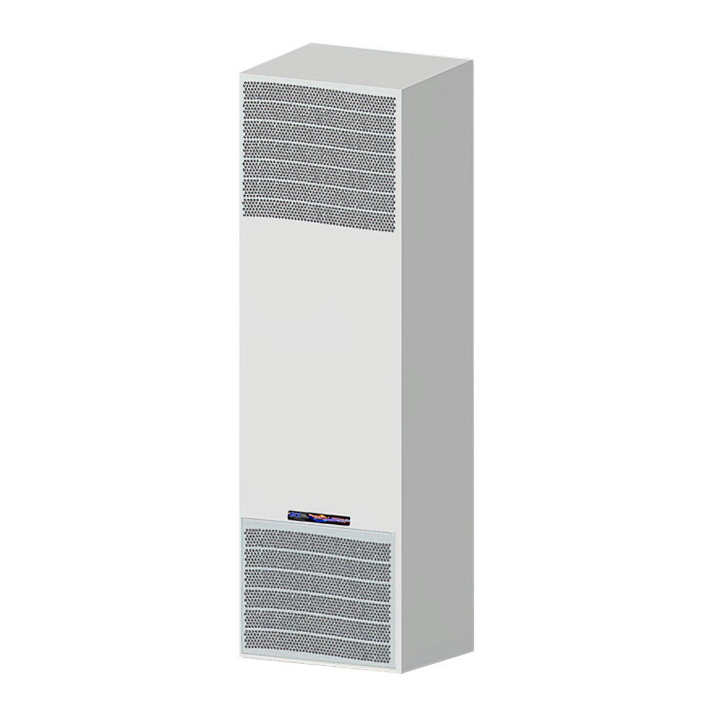 SCE-AC10200B230V - Saginaw Enviro-Therm air conditioner, 10200 BTU/H, R-134a or R-513a, 230 VAC operating voltage, carbon steel housing, RAL 7035 light gray, side mount. For use with NEMA/UL Type 3R, 4 & 12 enclosures.