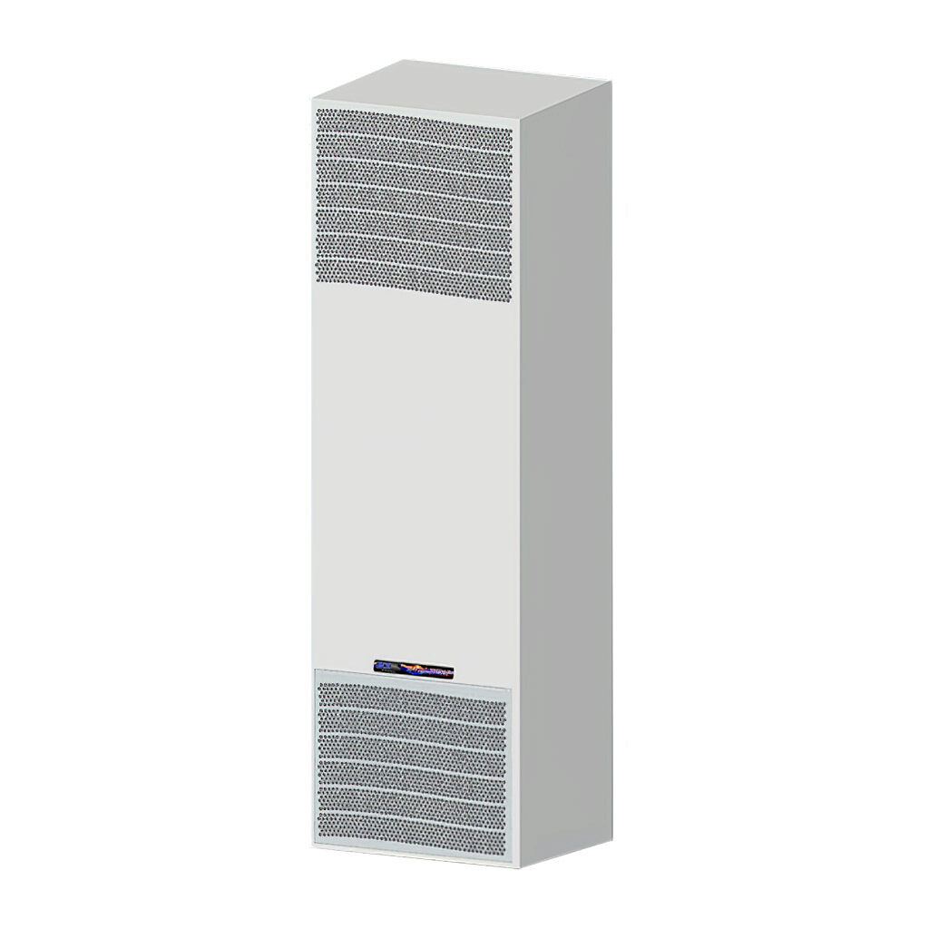 SCE-AC10200B460V3 - Saginaw Enviro-Therm air conditioner, 10200 BTU/H, R-134a or R-513a, 460 VAC operating voltage, carbon steel housing, RAL 7035 light gray, side mount. For use with NEMA/UL Type 3R, 4 & 12 enclosures.