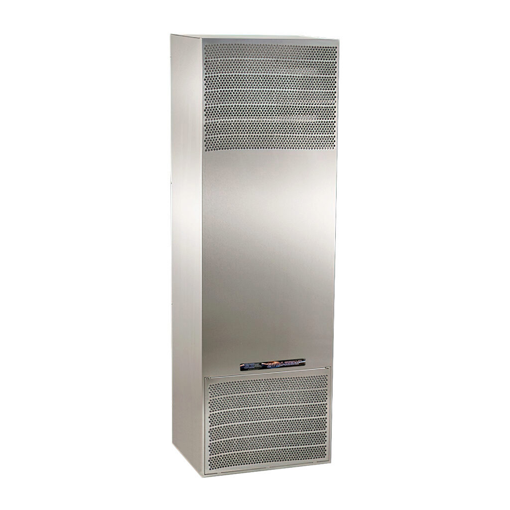 SCE-AC10200B460V3SS - Saginaw Enviro-Therm air conditioner, 10200 BTU/H, R-134a or R-513a, 460 VAC operating voltage, 304 stainless steel housing, side mount. For use with NEMA/UL Type 3R, 4, 4X & 12 enclosures.