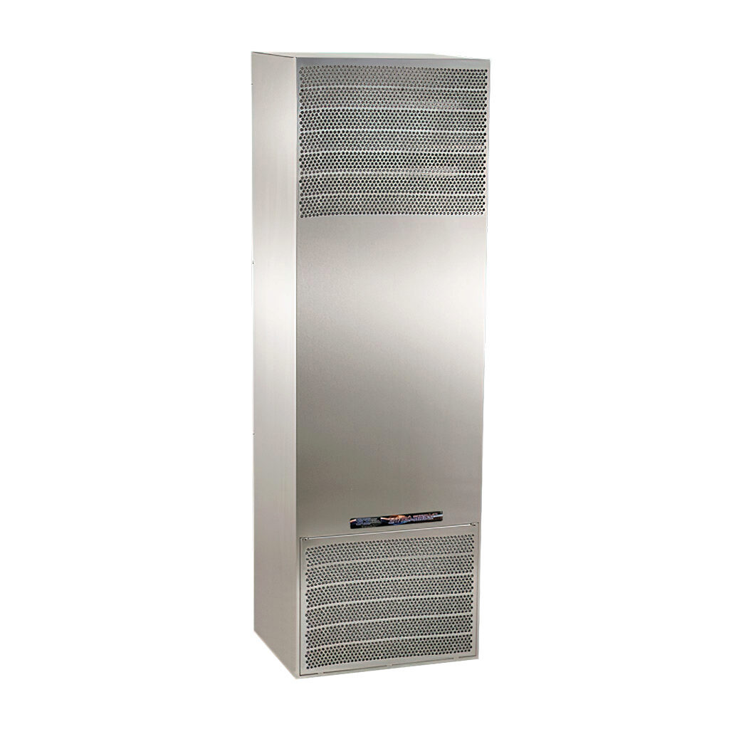 SCE-AC10200B460V3SS6 - Saginaw Enviro-Therm air conditioner, 10200 BTU/H, R-134a or R-513a, 460 VAC operating voltage, 316 stainless steel housing, side mount. For use with NEMA/UL Type 3R, 4, 4X & 12 enclosures.