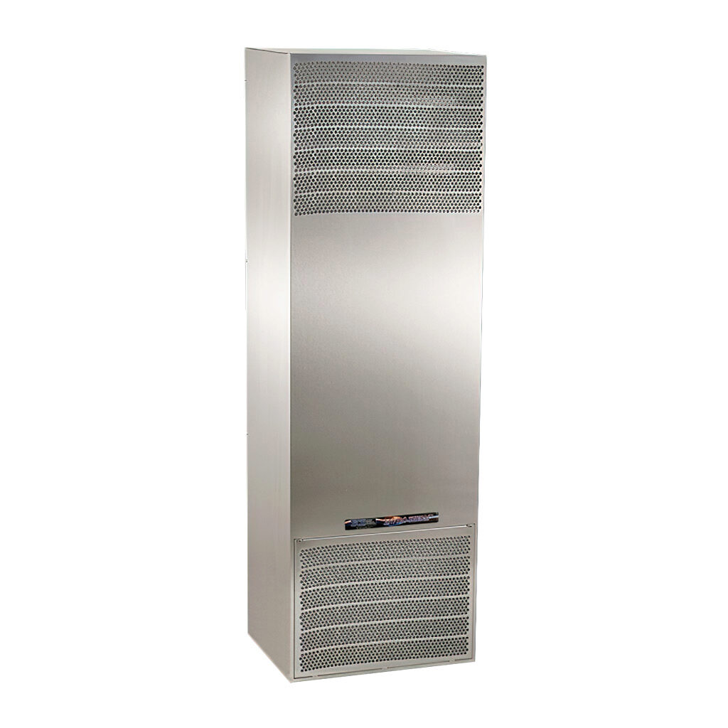 SCE-AC13650B460V3SS - Saginaw Enviro-Therm air conditioner, 13650 BTU/H, R-134a or R-513a, 460 VAC operating voltage, 304 stainless steel housing, side mount. For use with NEMA/UL Type 3R, 4, 4X & 12 enclosures.