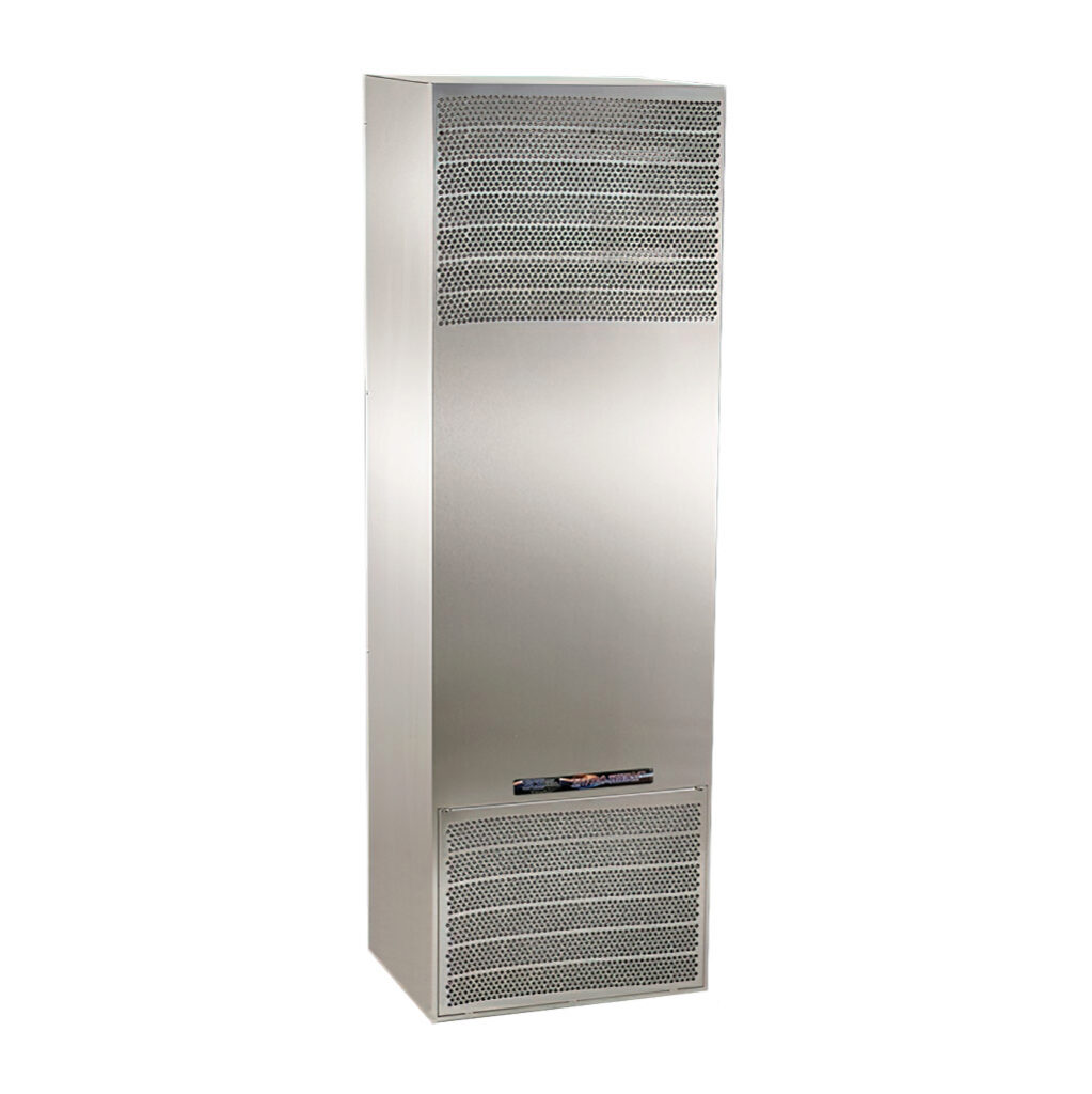 SCE-AC13650B460V3SS6 - Saginaw Enviro-Therm air conditioner, 13650 BTU/H, R-134a or R-513a, 460 VAC operating voltage, 316 stainless steel housing, side mount. For use with NEMA/UL Type 3R, 4, 4X & 12 enclosures.
