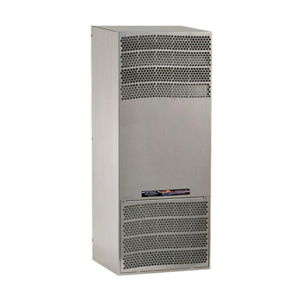 SCE-AC1870B230VSS6 - Saginaw Enviro-Therm air conditioner, 1870 BTU/H, R-134a or R-513a, 230 VAC operating voltage, 316 stainless steel housing, side mount. For use with NEMA/UL Type 3R, 4, 4X & 12 enclosures.
