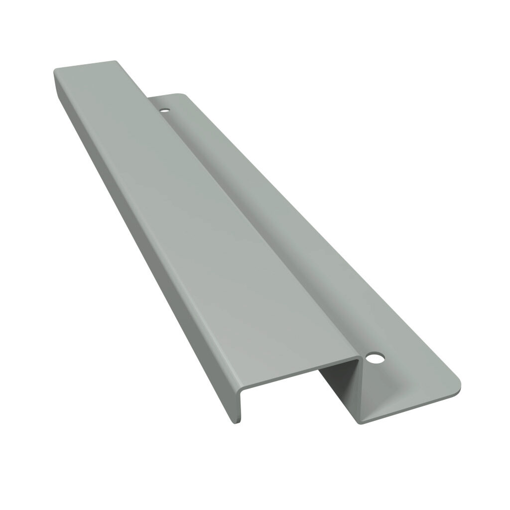 SCE-DS60N4 - Saginaw enclosure drip shield, 60in length, carbon steel, ANSI 61 gray, powder coat finish. Mounting hardware included.