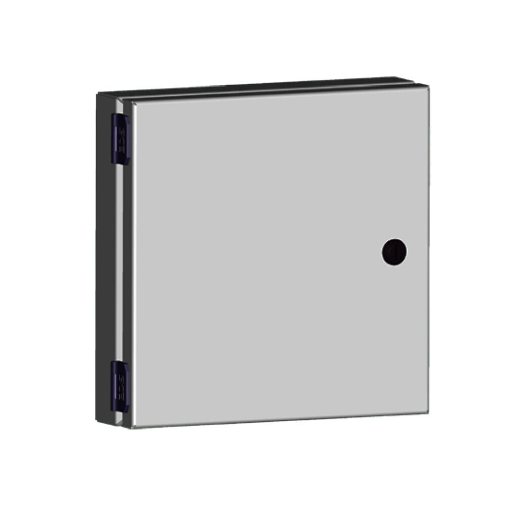 SCE-HA1010LG - Saginaw universal deep-hinged door, NEMA 3R/4/12/13, 10.00 x 10.00 x 2.63in, carbon steel, RAL 7035 light gray, concealed hinges. For use with wall-mount enclosures.