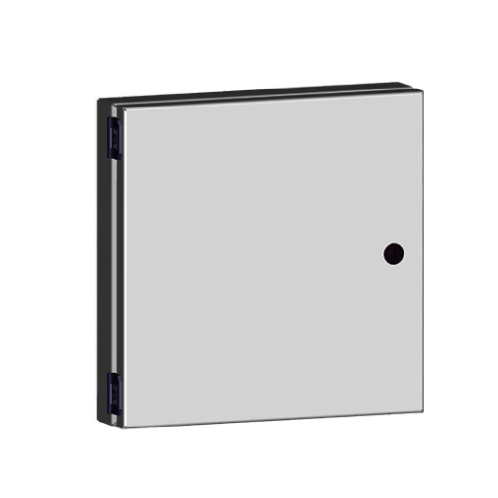 SCE-HA1212LG - Saginaw universal deep-hinged door, NEMA 3R/4/12/13, 12.00 x 12.00 x 2.63in, carbon steel, RAL 7035 light gray, concealed hinges. For use with wall-mount enclosures.