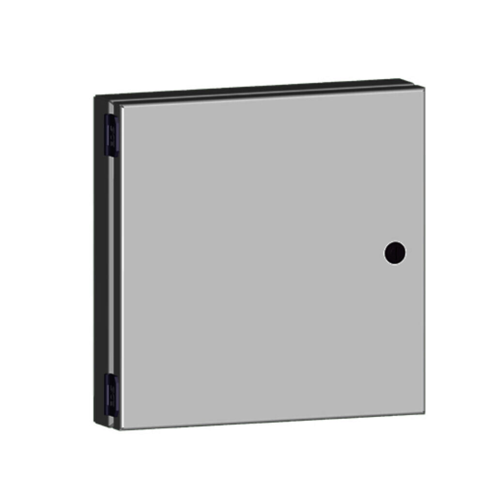 SCE-HA1212SS - Saginaw universal deep-hinged door, NEMA 3R/4/4X/12/13, 12.00 x 12.00 x 2.63in, 304 stainless steel, concealed hinges. For use with wall-mount enclosures.
