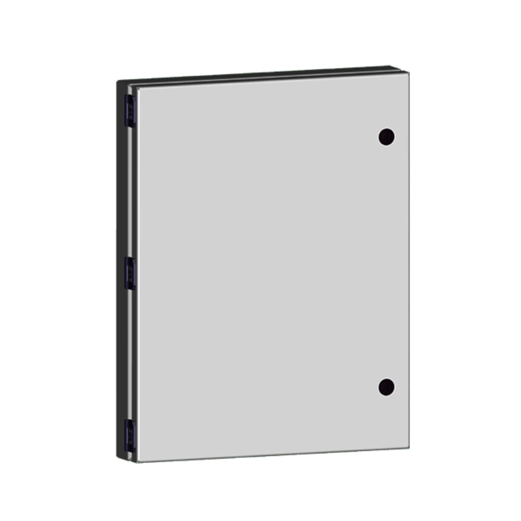 SCE-HA1814LG - Saginaw universal deep-hinged door, NEMA 3R/4/12/13, 18.00 x 14.00 x 2.63in, carbon steel, RAL 7035 light gray, concealed hinges. For use with wall-mount enclosures.