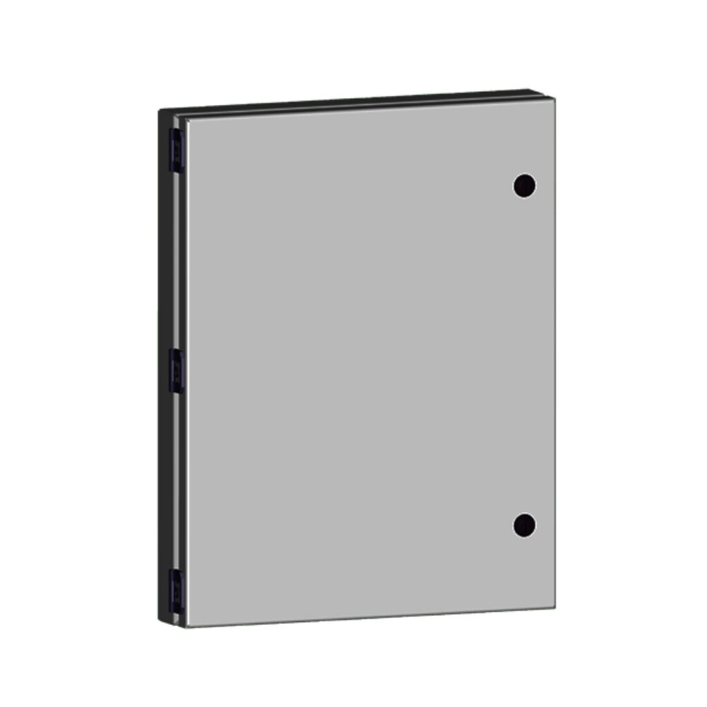 SCE-HA1814SS - Saginaw universal deep-hinged door, NEMA 3R/4/4X/12/13, 18.00 x 14.00 x 2.63in, 304 stainless steel, concealed hinges. For use with wall-mount enclosures.