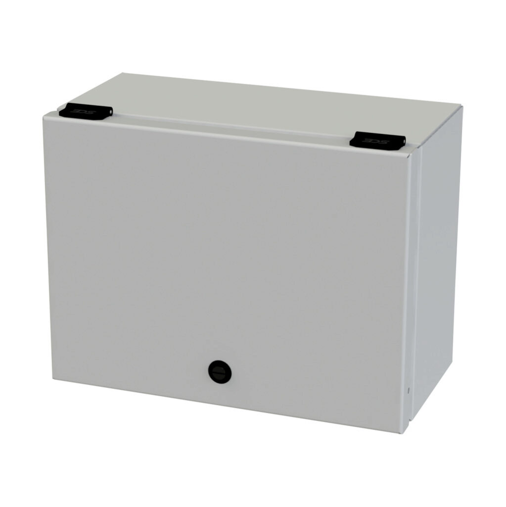 SCE-L9126ELJLG - Saginaw wiring trough, 6 x 9 x 12in (HxDxL), NEMA 3R/4/12/13, wall mount, carbon steel, RAL 7035 light gray, powder coat finish, single-door.