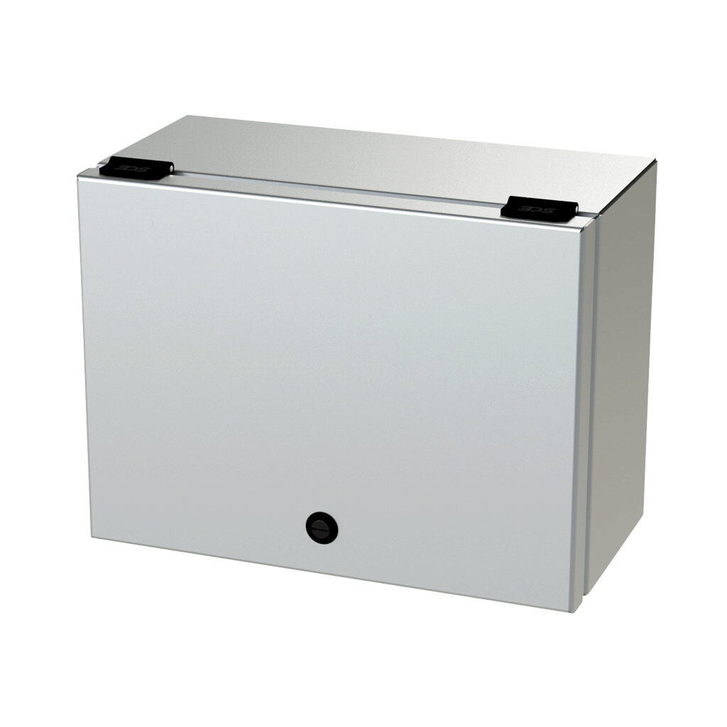 SCE-L9126ELJSS - Saginaw wiring trough, 6 x 9 x 12in (HxDxL), NEMA 3R/4/4X/12/13, wall mount, 304 stainless steel, #4 brush finish, single-door.