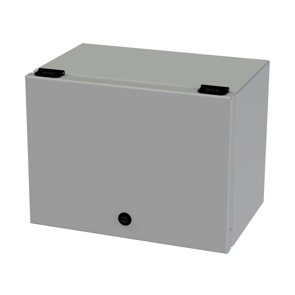SCE-L9128ELJ - Saginaw wiring trough, 8 x 9 x 12in (HxDxL), NEMA 3R/4/12/13, wall mount, carbon steel, ANSI 61 gray, powder coat finish, single-door.