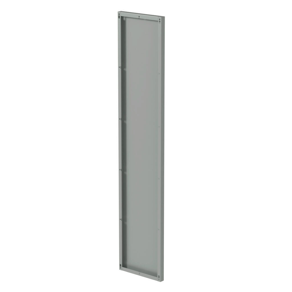 SCE-NEP8618 - Saginaw NextGen series side exterior panel, 86 x 18in (HxD), carbon steel, ANSI 61 gray, powder coat finish.