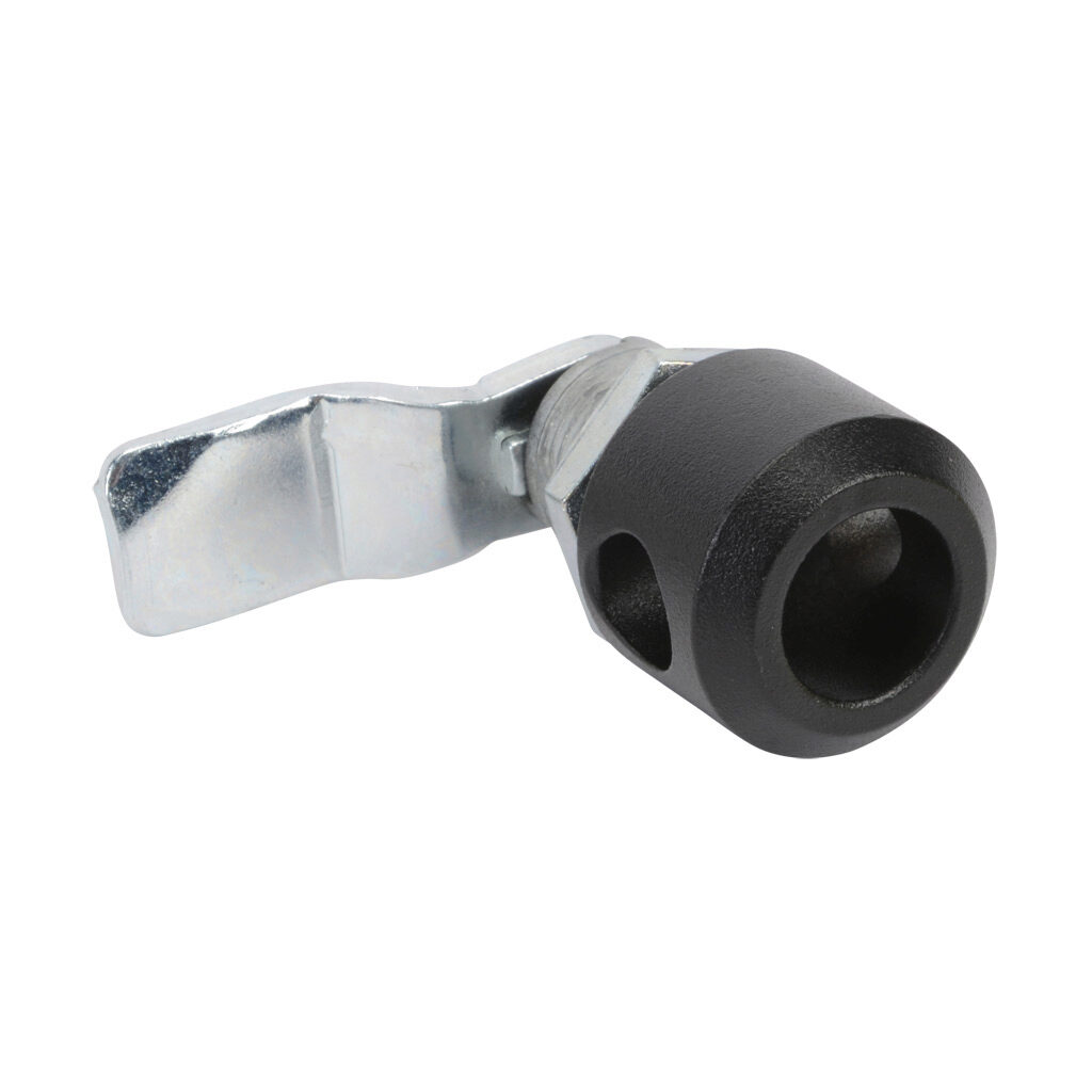 SCE-PLHG - Saginaw enclosure latch, slotted, 1/4-turn with padlock housing, 1-point, die-cast zinc, black matte finish. For use with Enviroline series enclosures. (1) SCE-102804 cam included.
