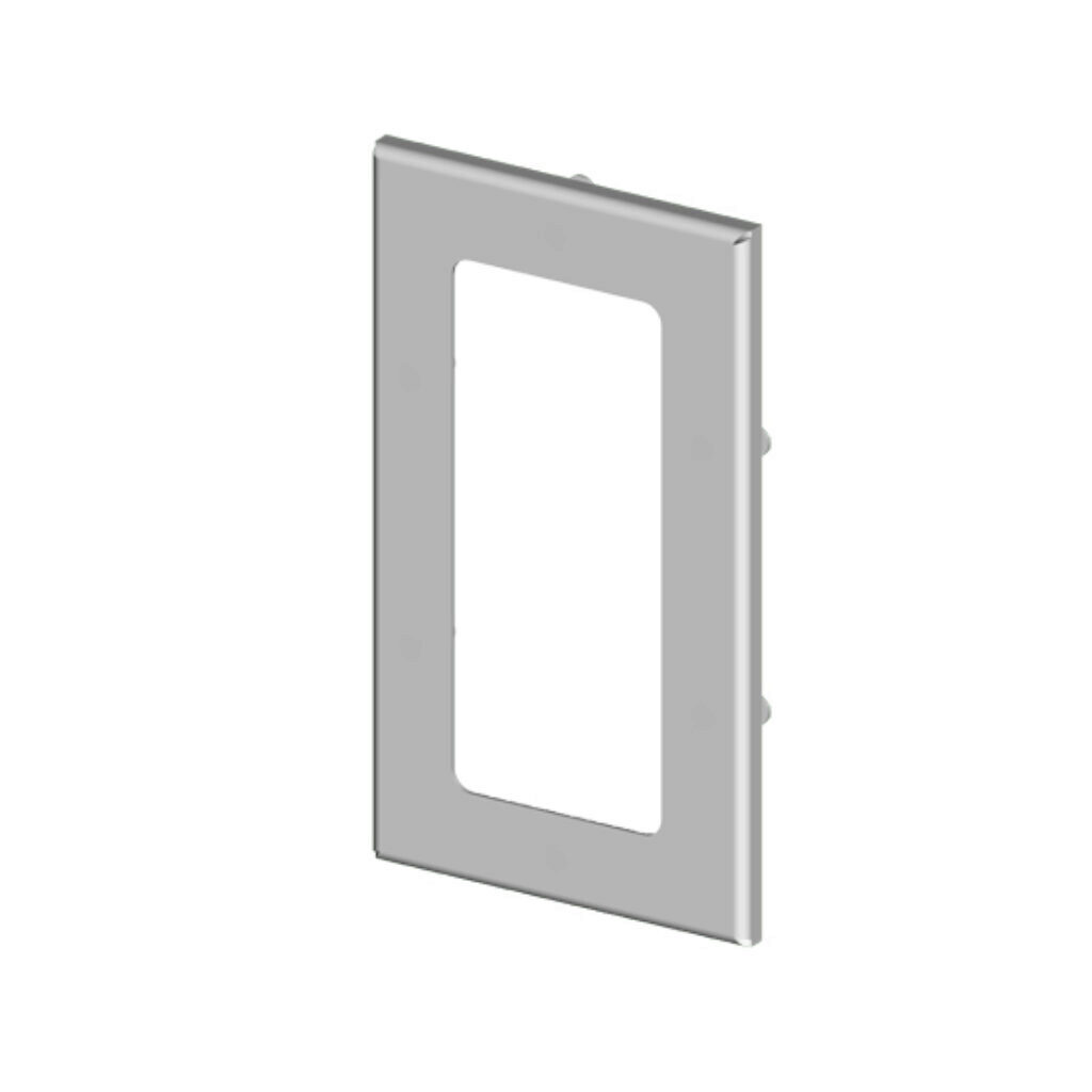 SCE-PWK63NF - Saginaw enclosure window, 6.55 x 2.85in window, UV-resistant polycarbonate, carbon steel, ANSI 61 gray, powder coat finish, oil-resistant gasket. For use with NEMA 4 enclosures. Mounting hardware included.