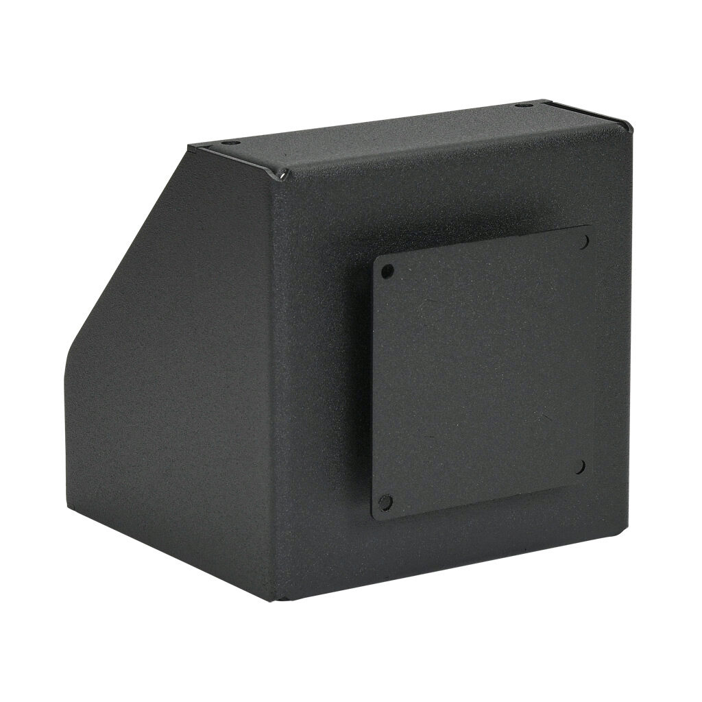 SCE-SAMM - Saginaw suspension arm fitting, monitor mounting bracket, steel, black, powder coat finish. For use with SCE-SA320AC.