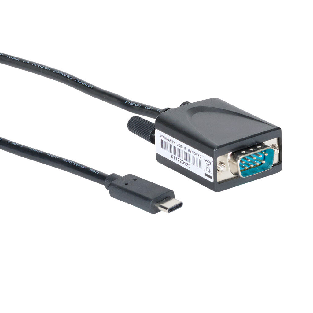SE-USBC-RS232-1 - STRIDE adapter cable, USB C to RS-232 (9-pin D-sub male), 5.9ft/1.8m cable length. For use with DirectLOGIC PLCs, CLICK Basic PLCs, IronHorse ACN series drives and ZIPLink ZL-CMA9 port adapter communication module.
