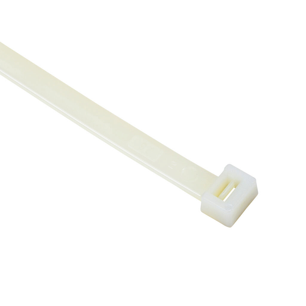 SEL.2.156 - SapiSelco Selfit series standard cable tie, general purpose, nylon 6.6, 52.36in length, 0.35in width, 149lb tensile strength, 16.1in maximum bundle diameter, natural. Package of 100.