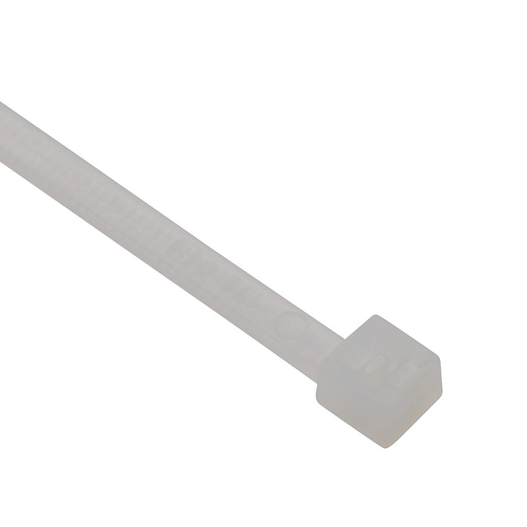 SEL.2.212 - SapiSelco Selfit series standard cable tie, general purpose, nylon 6.6, 11.02in length, 0.14in width, 33lb tensile strength, 3.15in maximum bundle diameter, natural. Package of 100.